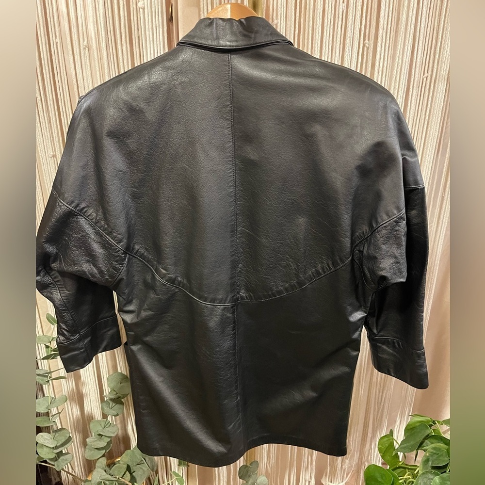 Vintage 1980s oversized Northside Fashions Genuine Leather Jacket - Picture 4 of 11